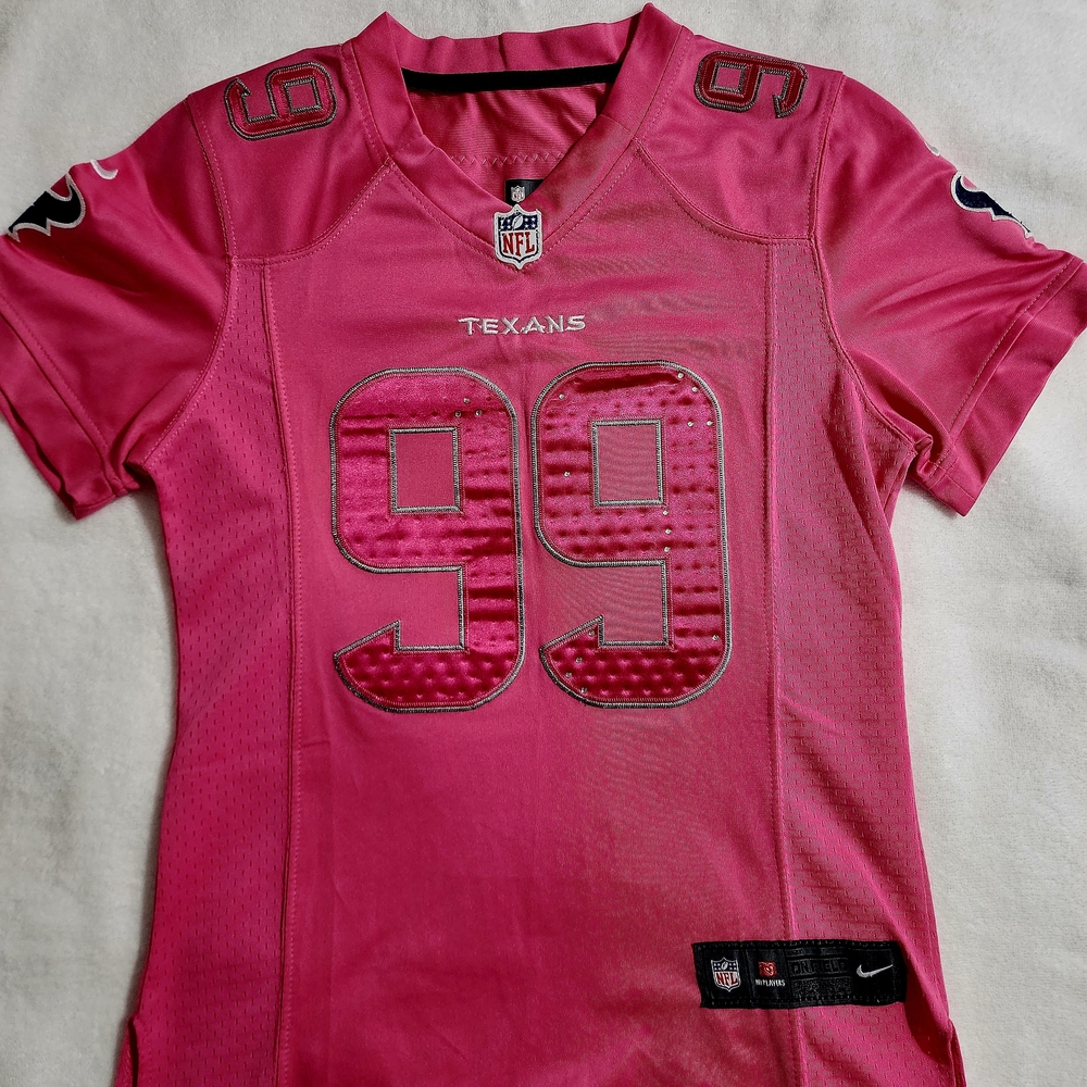 Nike Texans Pink Football Jersey